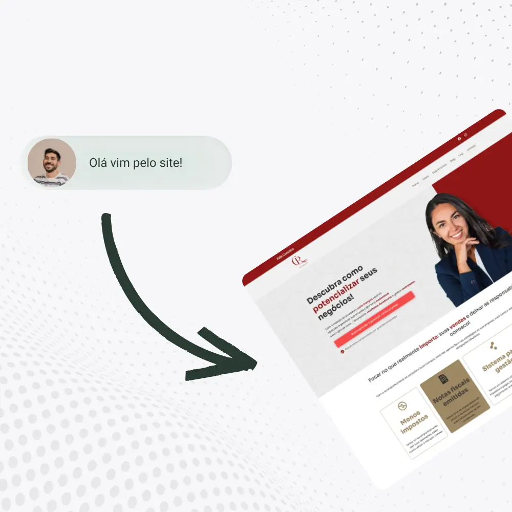 Novos clientes conquistados por um site profissional